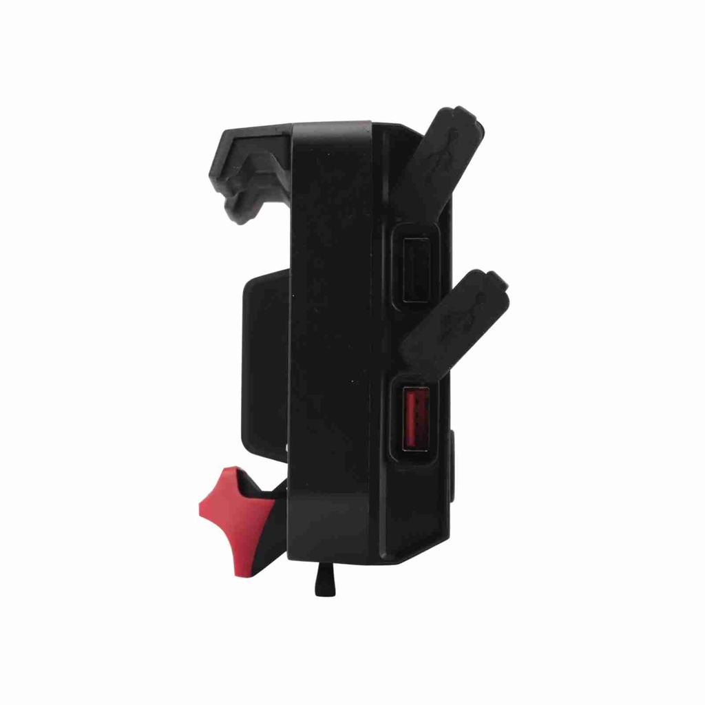 Aumotop Motorcycle Mobile Phone Navigation Bracket Wireless Charging Support with Two USB Ports Replacement for BMW