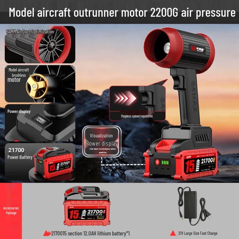 Mi Laide High-Pressure Cordless Car Wash Blower CN plug (adapter included)
