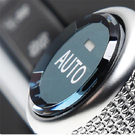 Set Matte Silver Crystal Volume Knob Upgrade Cover For BMW X5 X6 16 17 18
