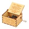 Mother's Day Birthday Classical Wooden Hand Crank Music Box Musical Boxes Antique Engraved