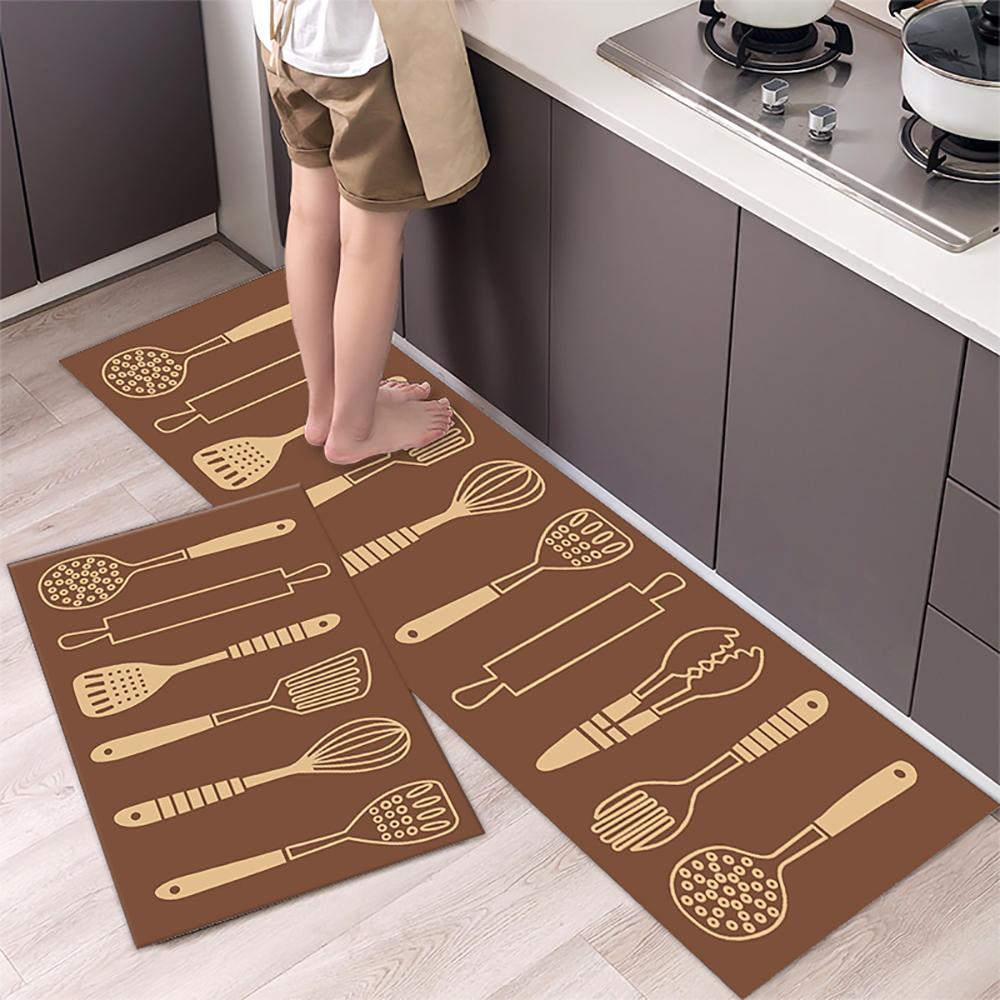 Tappetino da cucina Tappeto a striscia lunga per corridoio della camera da letto Tappeto morbido e antiscivolo Tappetino per ingresso Accessori da cucina