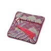 Women Exquisite Silk Jewelry Organizer New Chinese Style Embroidery Jewelry Storage Bag Wave Flower Zipper Bag