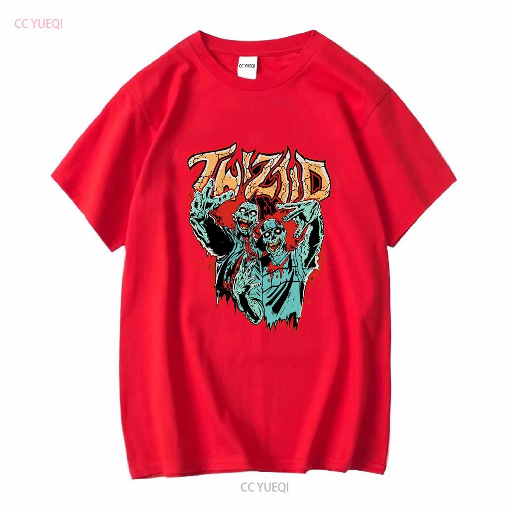 Twiztid Zombie T-Shirt vintage gewaschen leicht bequem dehnbar Unisex stilvoll Mode vielseitig weich Streetwear