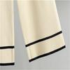 Autumn And Winter Knitted Wide Leg Pants Two Piece Suit Short Style Small Fragrance Fashionable Casual Suit For Women