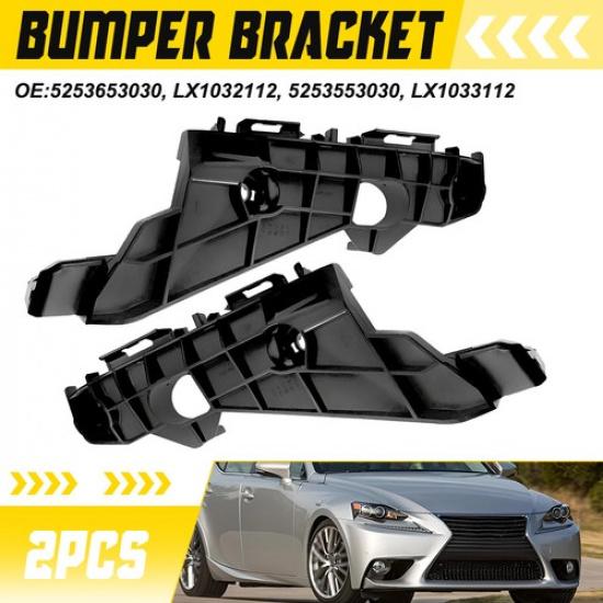 

Left&Right Side Front Bumper Support Brackets For 2014-2015 Lexus IS250 2.5L V6