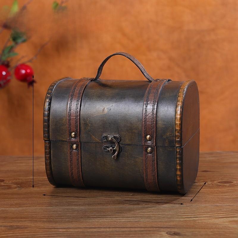 Handmade Wood Storage Box With Cover For Trinkets And Essentials Tabletop Display