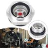 Sight Glass Oil Level Indicator with 1/2 Male Thread Aluminum Housing and High-Temperature Tempered Glass for Industrial Use
