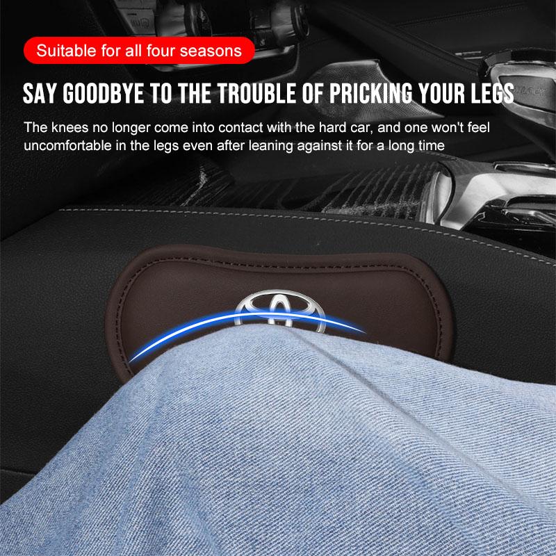 Car Interior Leg Knee Rest Pads Leather Cushion Car Styling for Toyota Corolla Prius Yaris Hilux CHR Camry Auris Vios Camry Prius Prado