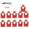 11Pcs Medieval Stormwind Soldiers Golden Knights Building Blocks Accessories Helmet Sword Weapons Action Figures Kids Toys Gifts