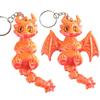 3D Printed Dragon Keychains Articulated Dragons Dragon Fidget Dragons Keychain Ornaments Simulation Model Figurines Statue Gifts