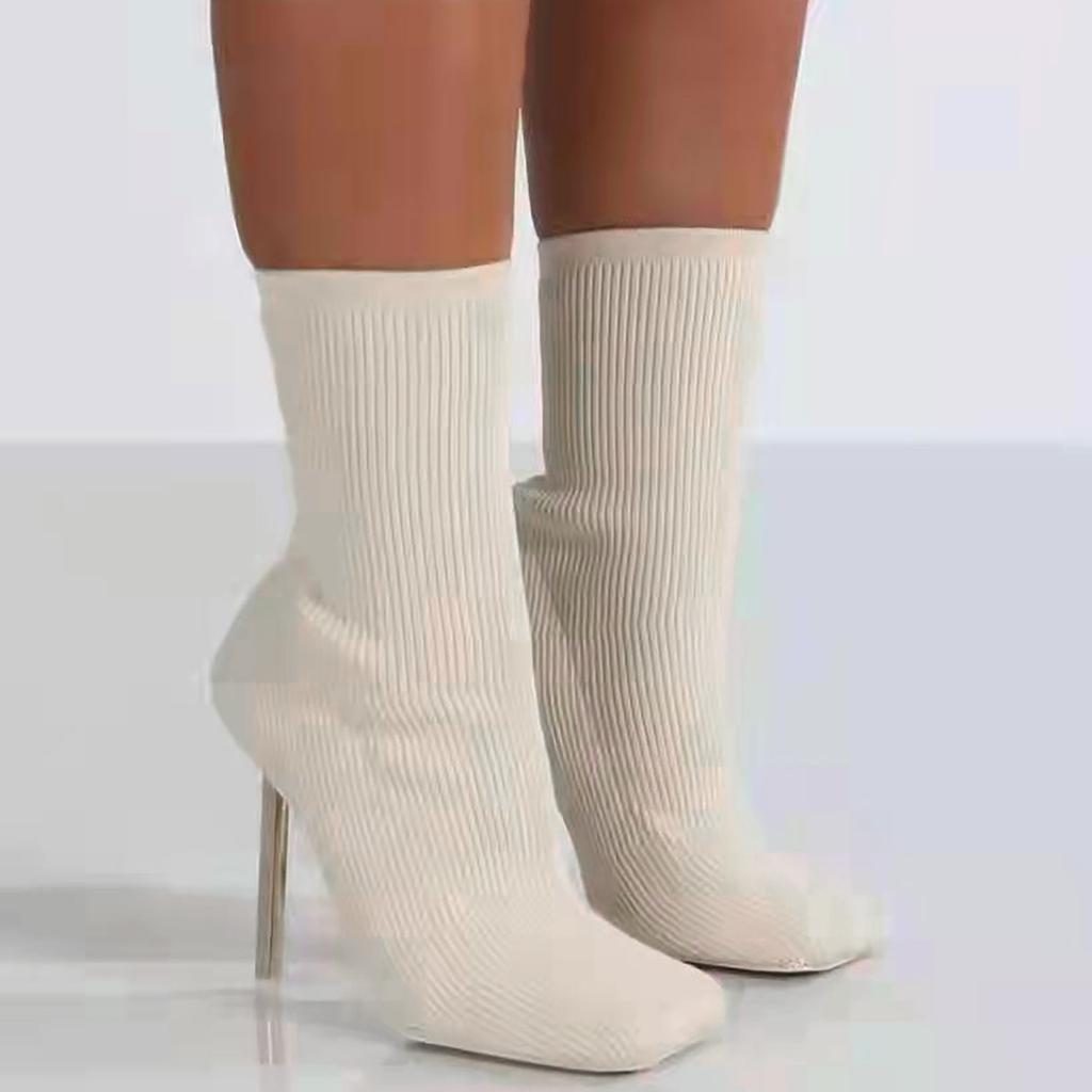 Botas de mujer Retro Stretch Knit Boots Calcetines Botas Color sólido Botas  bajas comprar a buen precio — entrega gratuita, reseñas reales con fotos —  Joom