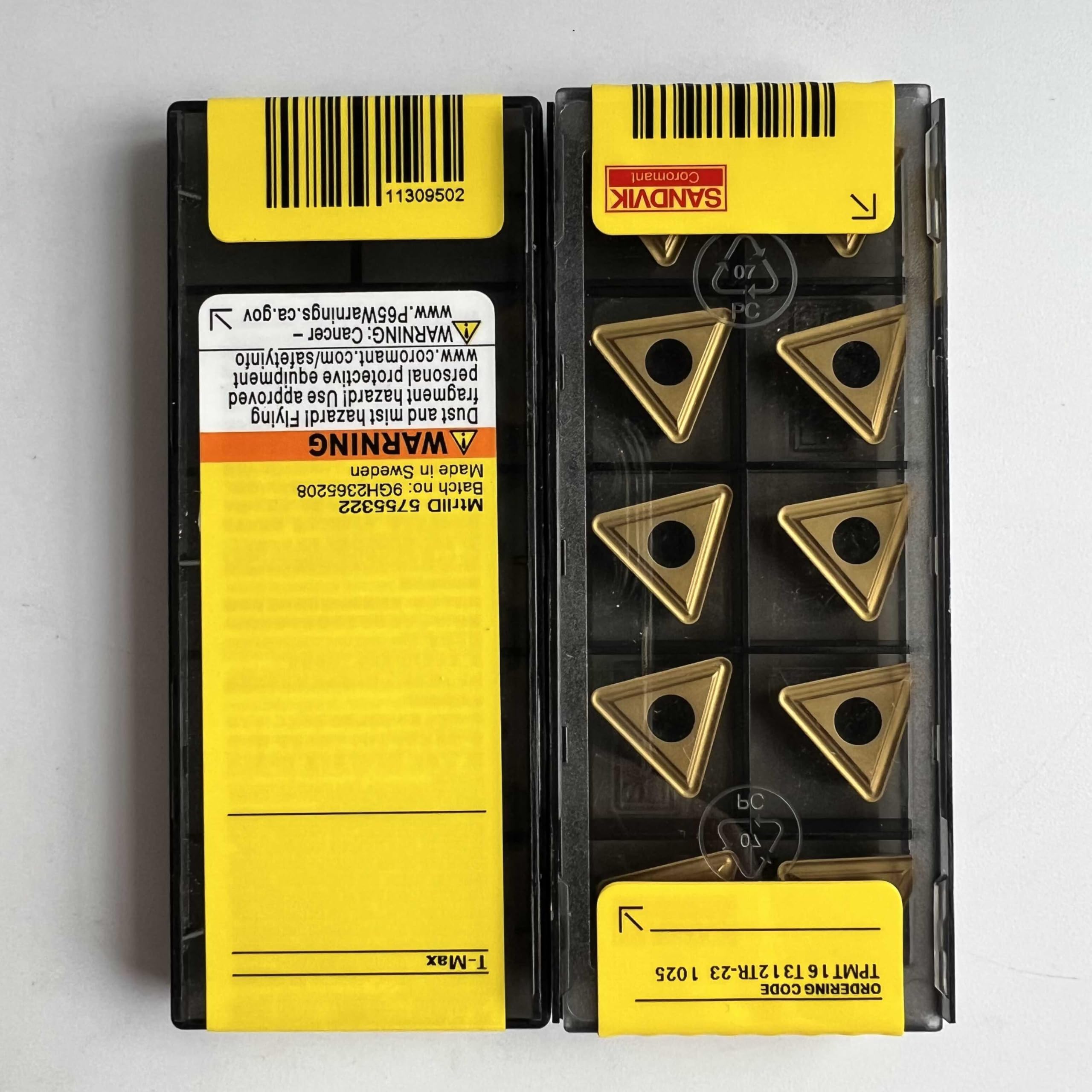 

Original Sandvik / TPMT16T312TR-23 1025 / CNC lathe carbide blade 10 Pcs