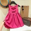 Girls Summer Hollow Out Slim Fit Camisole Dress Sleeveless Korean