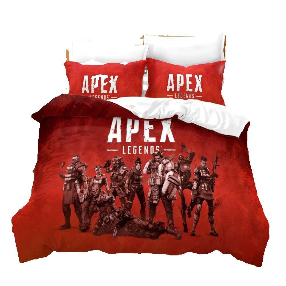 2026 APEX Heroes 3D Cartoon Duvet Cover Soft Skin-Friendly Breathable Bedding Set with Zipper for Kids Boys Girls Bedroom Decor