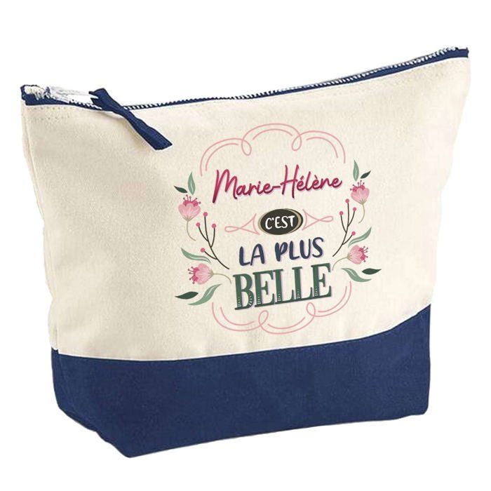 Trousse de maquillage - PLANETEE - Marie-Hélène la plus belle - Grand format - Coton - Personnalisée, Impression HD