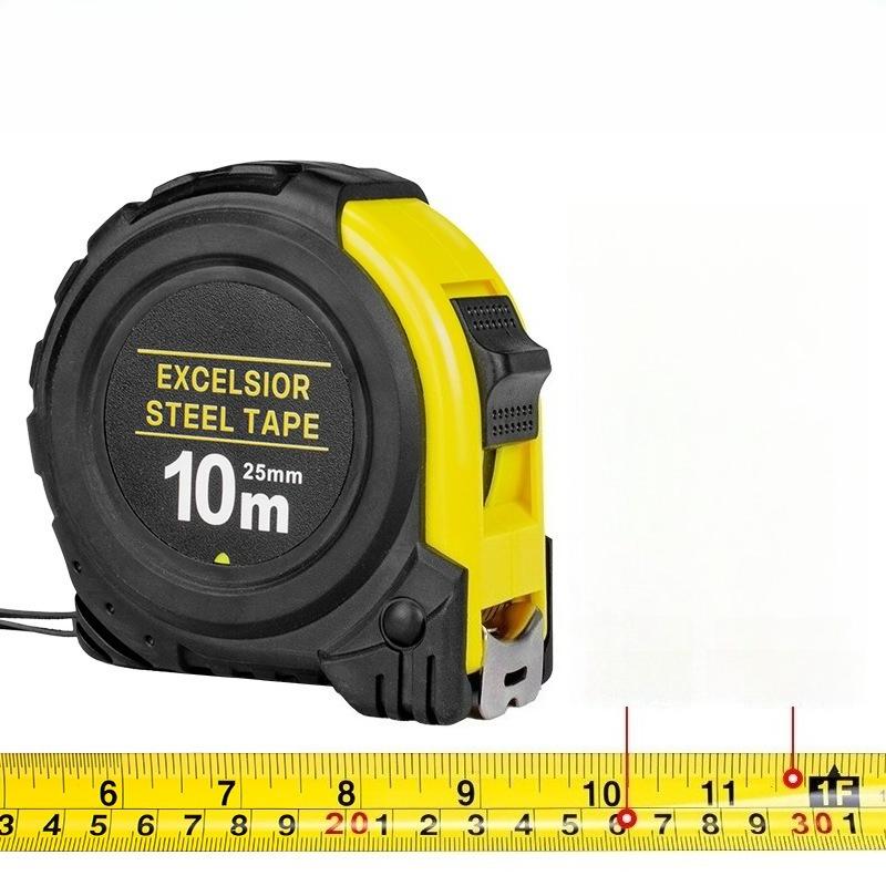

Рулетка 5м/3м/7.5м/10м Сверхпрочная прорезиненная ударопрочная коробочная рулетка Стальная рулетка 10M * 25MM