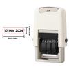 Self Inking Date Stamp 25x2.8mm English Date Clear Imprint Quick Drying Adjustable Self Inking Stamp English Date Stamp