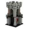 Medieval City Block Building Set - Interlocking Tower and Wall Scene Assembly
