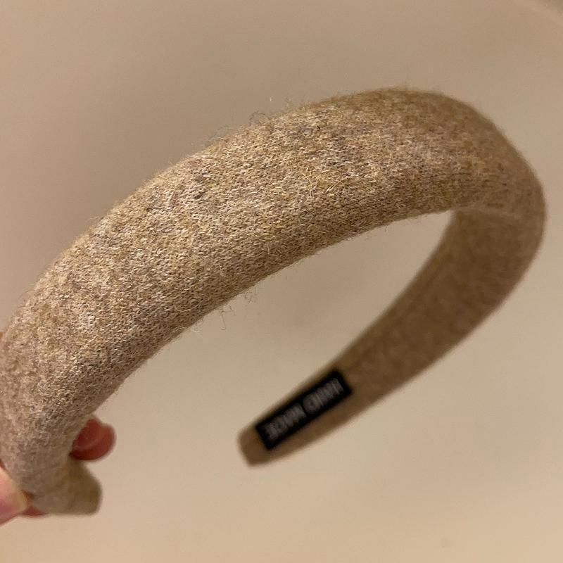 Wolle Strick Stirnband Haarbänder Damen Mädchen Schwamm Gepolstert Einfach Haarreif Band Lünette Haaraccessoires Herbst Winter Mode