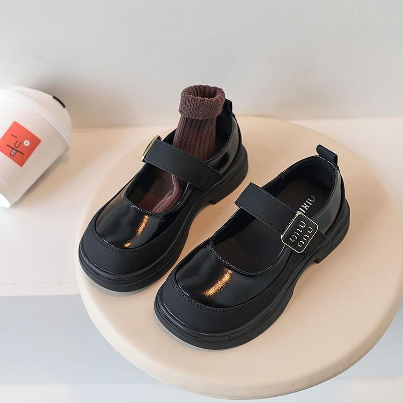 Girls Leather Shoes for School Party Wedding Elegant Children Mary Janes Leather Loafers Princess Kids