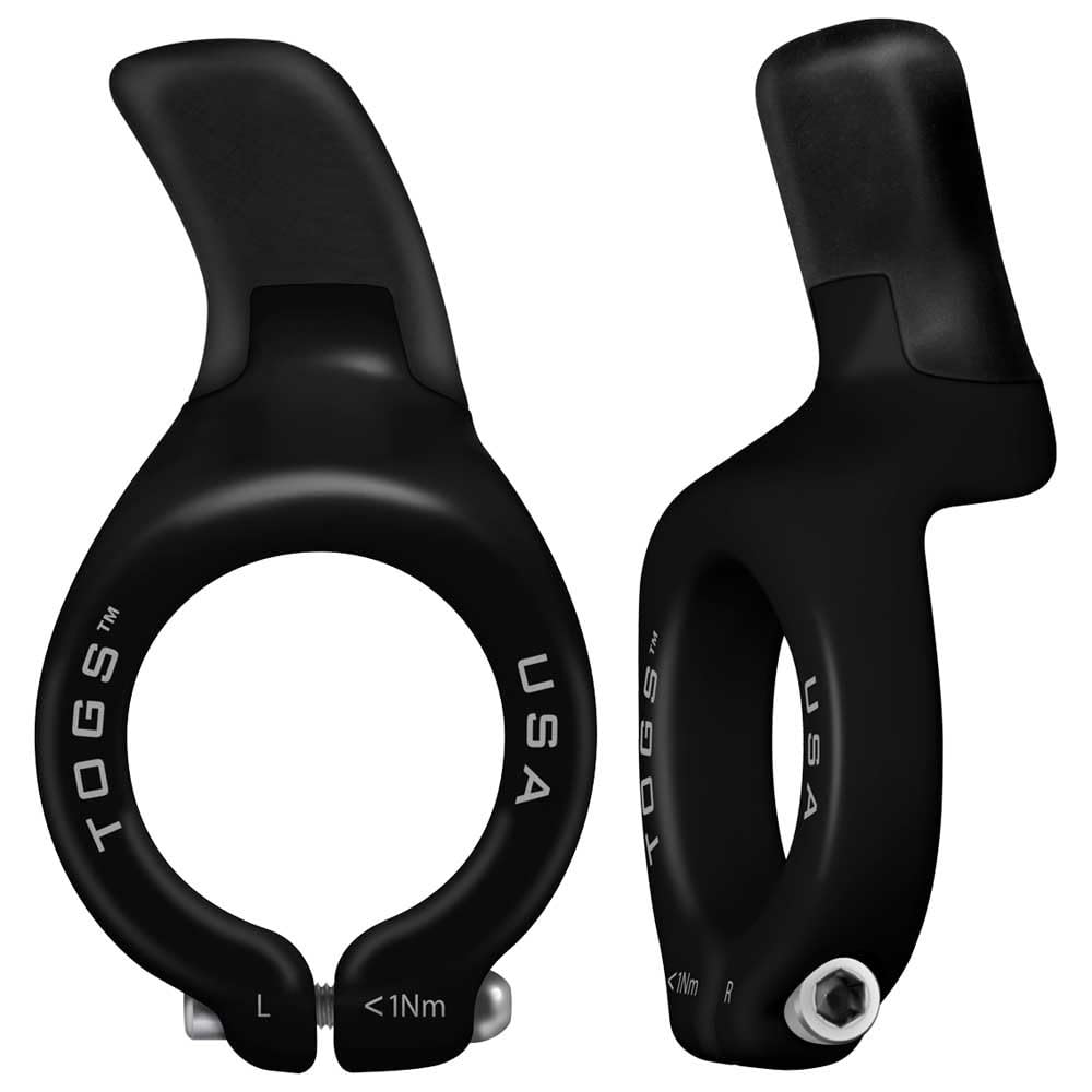 TOGS Flex Close Resin Grip Inner Mounting Black Clamp, Stick,