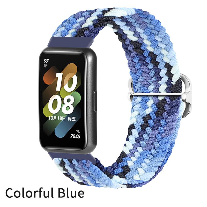

Регулируемый нейлоновый ремешок для Huawei Band 7, дышащий 7NFC, запасные аксессуары, эластичный браслет для браслета Huawei Band7