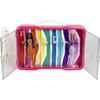 Barbie Showcase Case - KLEIN - 5808 - For 6 Dolls with Light-up Clasp - From 3 Years