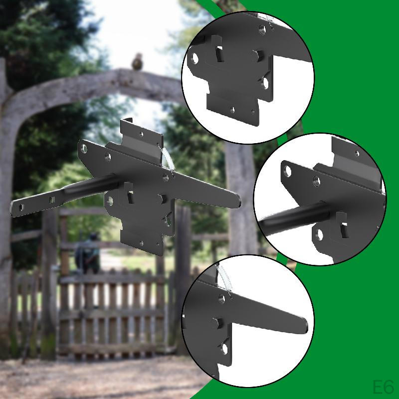 Gate Latch Spring with Self Locking Mechanism for Vinyl and Metal Fences