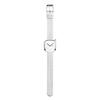 BERING Pebble Watch 18034-007 - White Mesh Stainless Steel - Sapphire Crystal