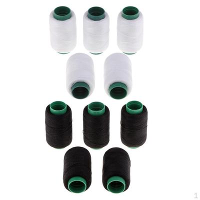10 rotoli di filo per cucire a mano di qualità superiore, bobina per ricamo overlock