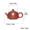 Ceainic Yixing Zisha Ceainic din Argilă Respirabilă 180ml Argilă Zhu Ni Capodoperă Făcută de Artizani