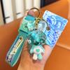 Heart Rabbit Oil Keychain Fashion Personality Cartoon Rabbit Keyring Girls Exquisite Bag Pendant