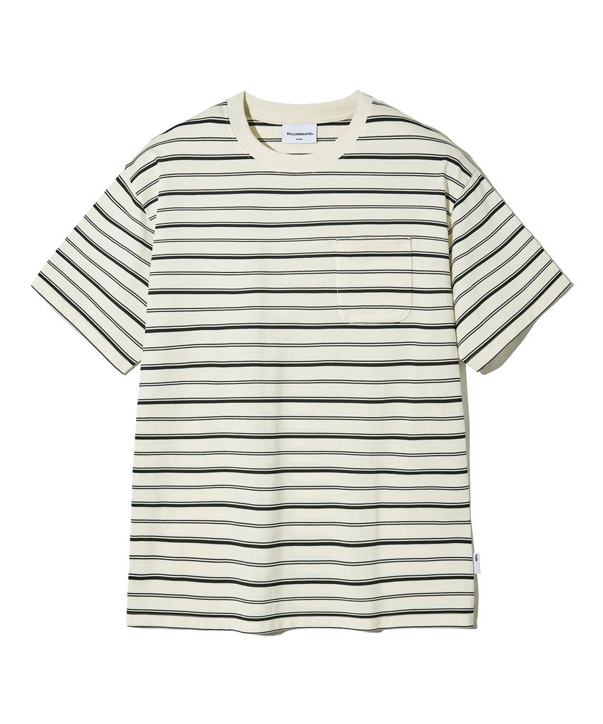 FILLUMINATE Pocket Stripe T-Shirt - Ivory