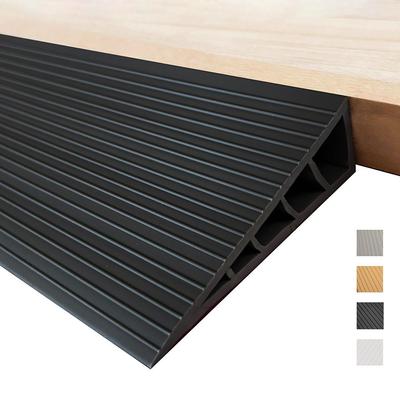 Universelle Schwellenrampen für Teppich zu Fliese 60cm Selbstklebend Rollstuhlrampen Weiches PVC Haushaltsstufen Haushalt