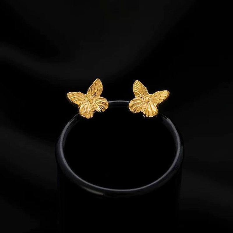 Fairy fashion flower earringsStainless steel gold-plated piercing romantic wedding party accessories