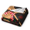 Marcus The Worm Ugly Christmas Plush Blanket Italian Brainrot Funny Throw Blankets for Home 150*125cm Ultra-Soft