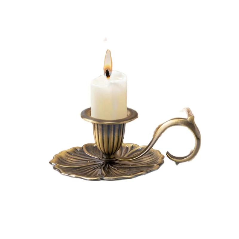 European Style Church Home Villa Handicrafts Cande DecorationsZinc Composite Candlestick Rack Home Decor Living Room Decor Party