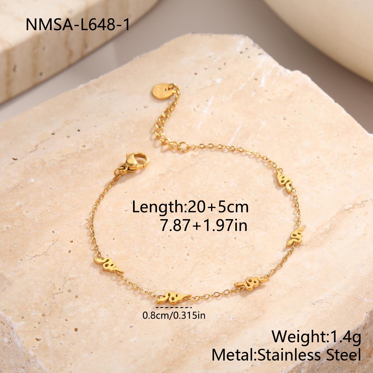 GEMCHIC Women s Stainless Steel Star Moon Love Heart Clover Anklet Set