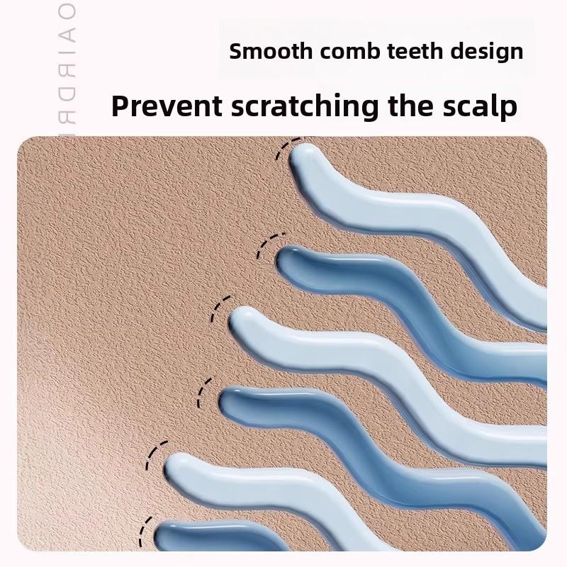 Double-row Wavy Teeth Curling Comb, Handle Comb, Fluffy Comb, Portable Curling Styling Comb, Home Hair Care Comb