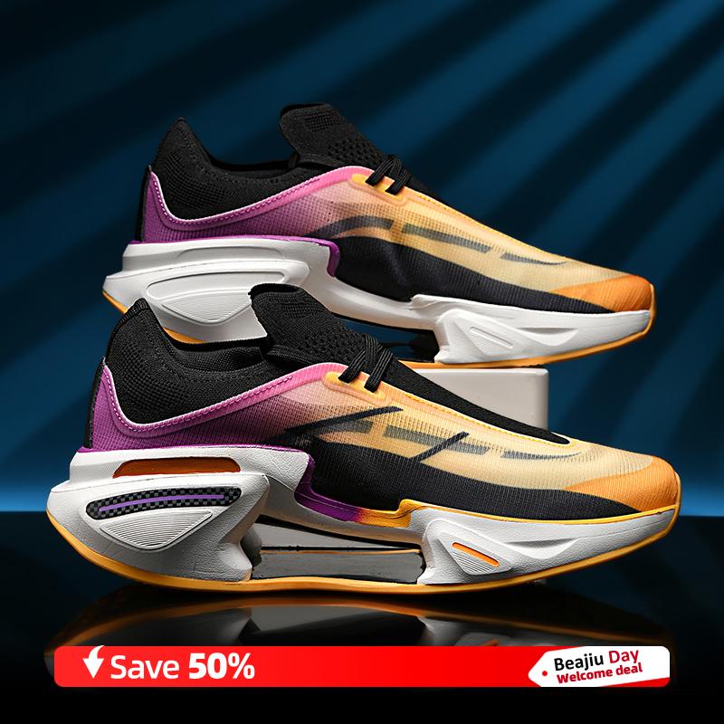 

Мужские спортивные кроссовки для бега, повседневные, марафонские, дышащие, легкие, женские, удобные, спортивные, нескользящие, для ходьбы 36 оранжевый