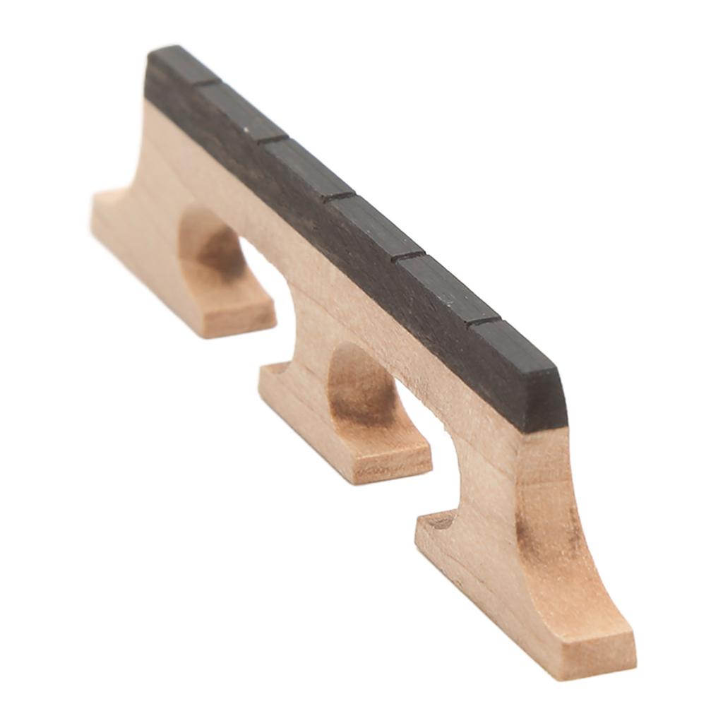 Banjo Bridge Maple Sturdy Lightweight Stable Clear Voice Transmission Wooden Banjo Bridge