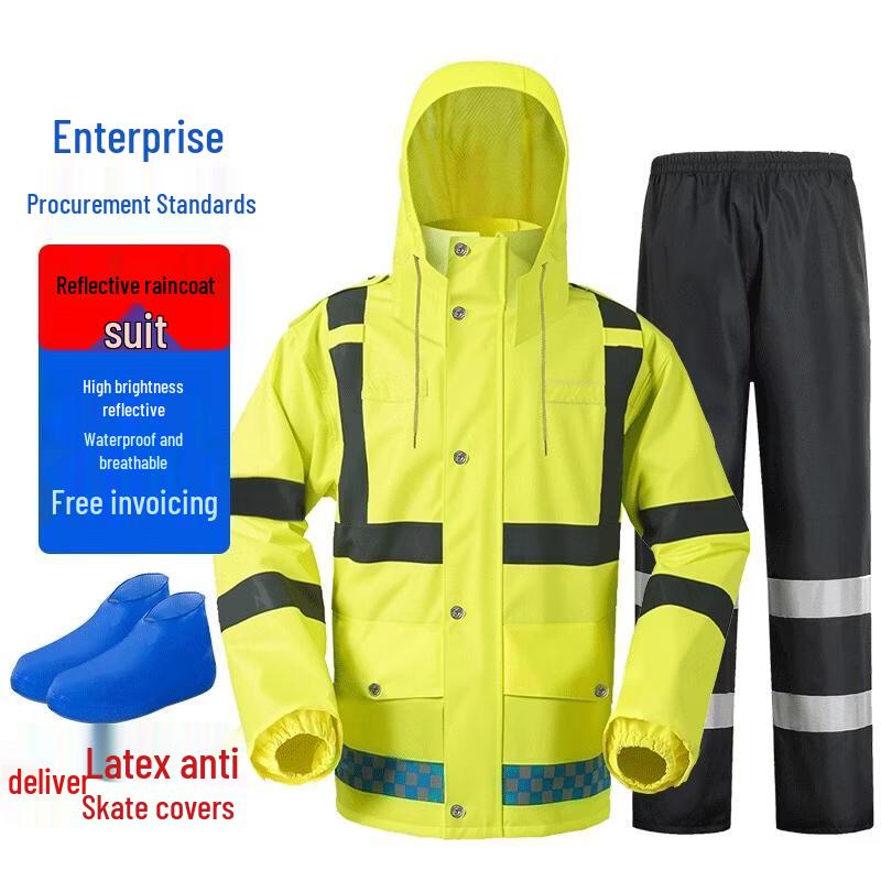 Yuanzu High-Visibility Reflective Rain Suit