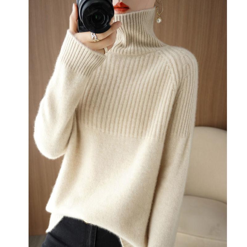 Women's Sweater Turtleneck Trending Sweater Fashion Autumn Winter Pullover Women's Knitwear