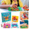Kids Gifts PomPom Crafts Set Cute Animal PomPom Art Kit Crafts DIY Sensory Activity Set Birthday Gift for Kids Ages 3+