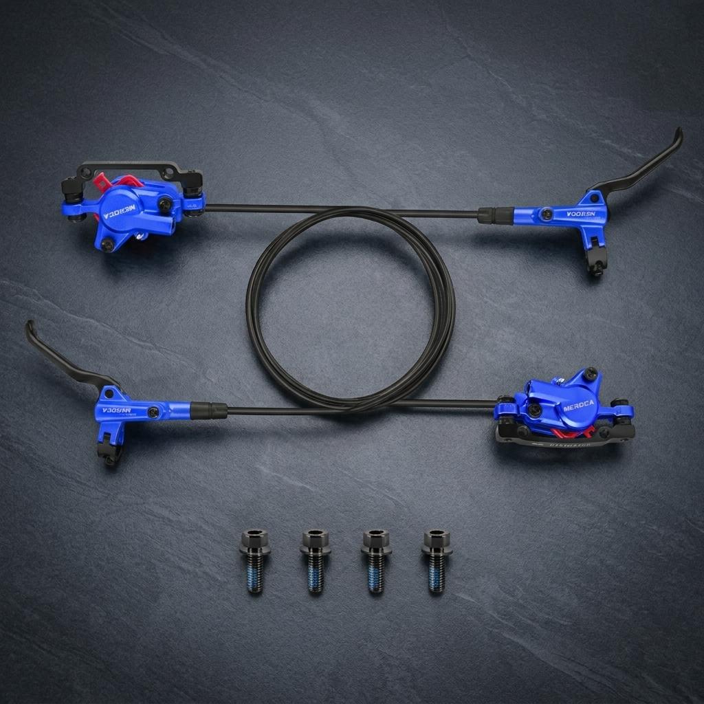 Hydraulic Disc Brake Dual Piston Mountain Bike Brakes Compatible with Multiple Models