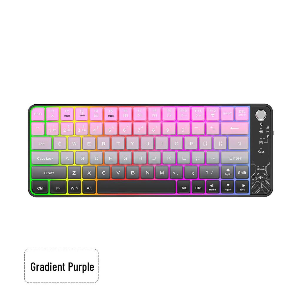 MK27 Bluetooth Dual-Mode Rechargeable RGB Wireless Gaming Keyboard