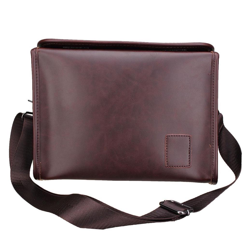 Buy New Men Leather Briefcases School Crossbody Satchel Laptop Shoulder