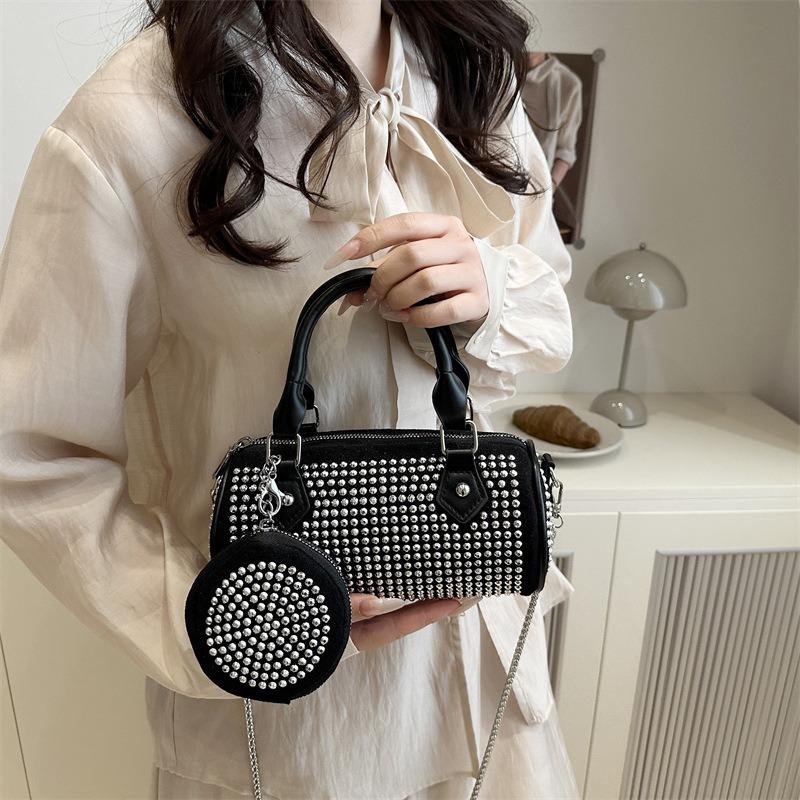 Bright Diamond Trend Women's Bag New Casual Shoulder Bag Fashion Portable Shoulder Underarm Fashion Crossbody Bag