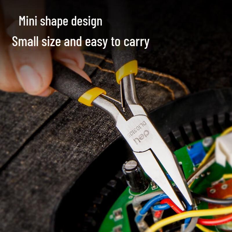 Deli 5-inch Mini Flat Nose Pliers