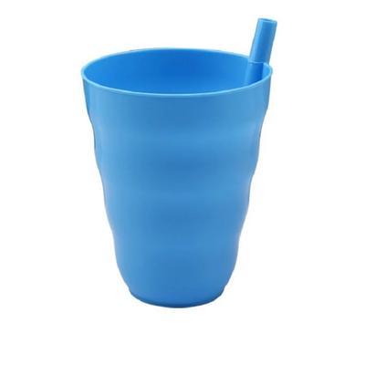 Kubek bezpośredni ze słomką dla dzieci Kubek plastikowy ze wbudowaną słomką Różne kolory Opakowanie 4 sztuk